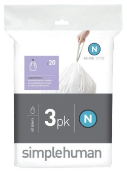 simplehuman - Bin Liner Code N 3 x 20 Pack 60 Liners